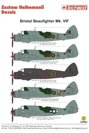 Actieprijs Sticker Bristol Beaufighter Mk.VIF Decal