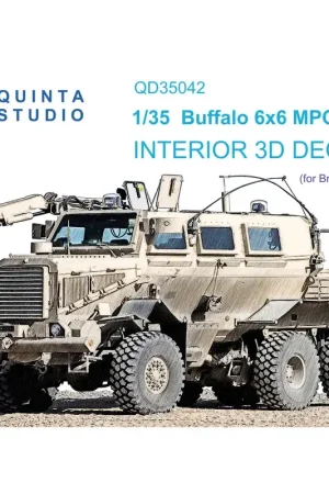 Nu Kopen Buffalo 6x6 MPCV 3D-Printed & colored Interior on decal paper (Bronco)