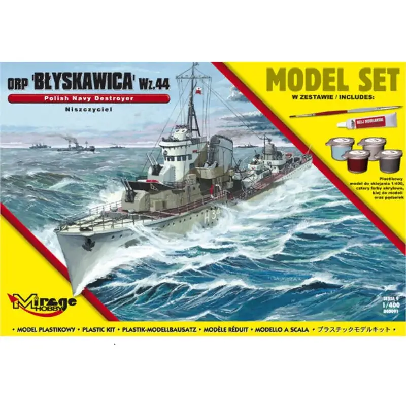 Alleen Vandaag ORPBlyskawica-wz.44 (Polish Destroyer WWII) (Model Set) Schaalmodel