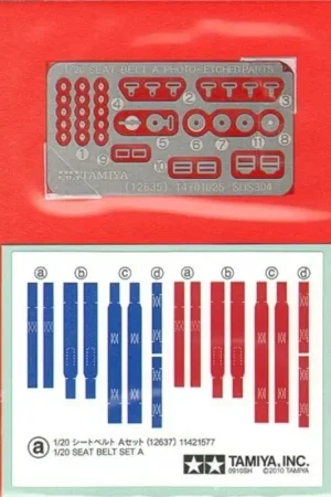 F1 Seat Belt Set A 1970s/80s Detail kit Snelle Levering
