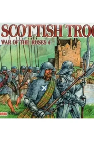 Scottish troops, War of the Roses 4 Figuren Lage Kosten
