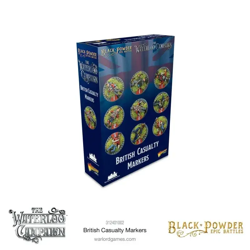 Gereduceerde Prijs Black Powder Epic Battles: Napoleonic British casualty markers (SPLASH!) Figuur spellet