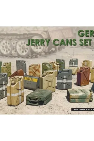 Duitse jerry kansen set wwiikit bevat 24 kruisjes van jerry cans2 opties van jerry kan lids4 soorten duitse 20l jerry cansphoto- Alleen Vandaag