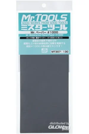 Mr Hobby -Gunze Mr. Waterproof Sand Paper 1000 x 4 Sheets Koop Online