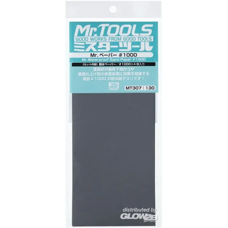 Mr Hobby -Gunze Mr. Waterproof Sand Paper 1000 x 4 Sheets Koop Online