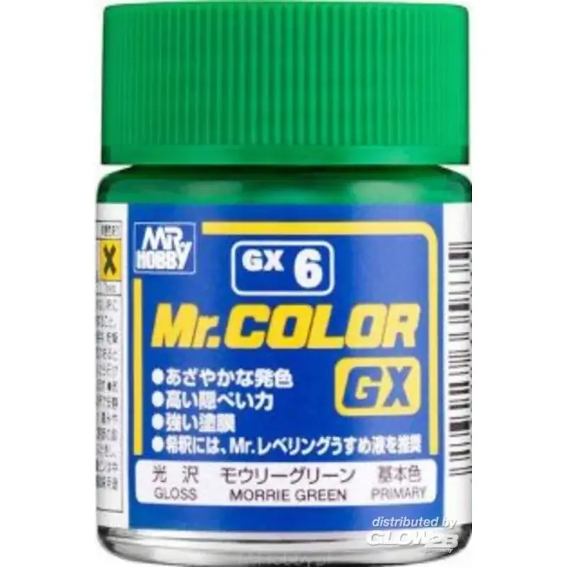 Mr Hobby -Gunze Mr. Color GX (18 ml) Morrie Green Acrylverf Bestel Nu