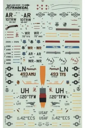 Beperkt Aanbod Sticker USAFE No 2. (8) General Dynamics E-111A 67-034/UH 42nd ECS General Dynamics F-111E 67-120/UH 20th TFW The Chief upper He
