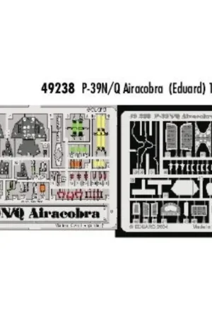 Bell P-39N/Q Airacobra PRE-PAINTED IN COLOUR! (toebehoren voor modelbouwsets van Eduard) Populair