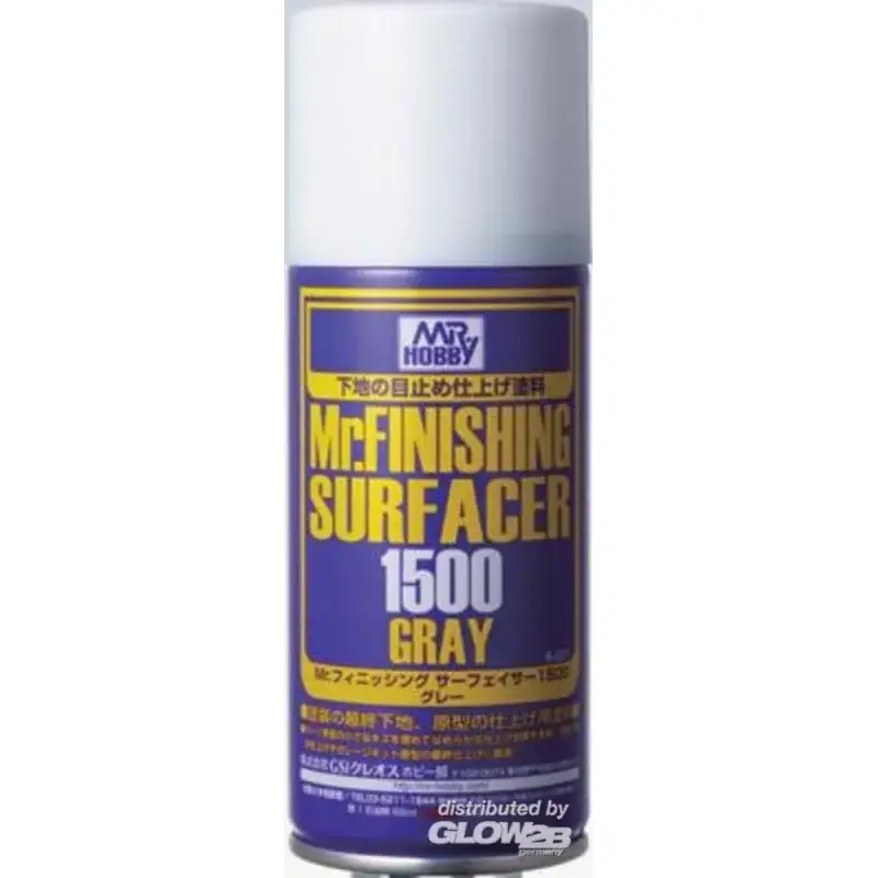 Premium Mr Hobby -Gunze Mr. Finishing Surfacer 1500 Gray (170 ml)