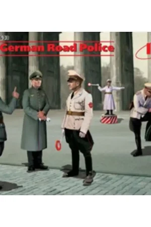WWII German Road Police4 figures Figuren Speciale Aanbieding