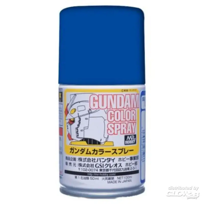 Mr Hobby -Gunze Gundam Color Spray (10ml) MS Blue Acrylverf Premium