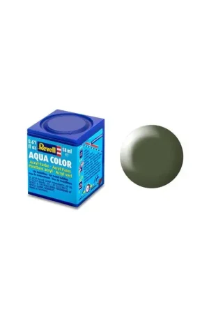 Beperkte Voorraad Satijn Olijfgroen Aqua Acrylverf - 18ml 361
