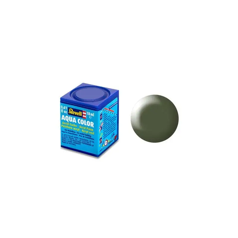 Beperkte Voorraad Satijn Olijfgroen Aqua Acrylverf - 18ml 361