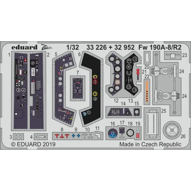 Focke-Wulf Fw-190A-8 / R2 (ontworpen om te worden gebruikt met Revell-kits) Accessoire Finale Uitverkoop