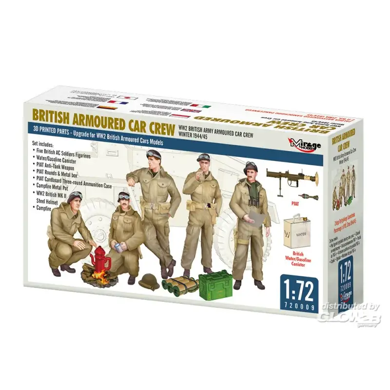Ww2 british army armored car crew, winter 1944/45 Figuren Gratis Retour