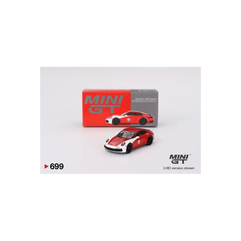 Rechtstreeks Van De Fabrikant Mini gt 699 miniature porsche 911 (992) carrera s safety car 2023 imsa daytona 24 hrs 1/64