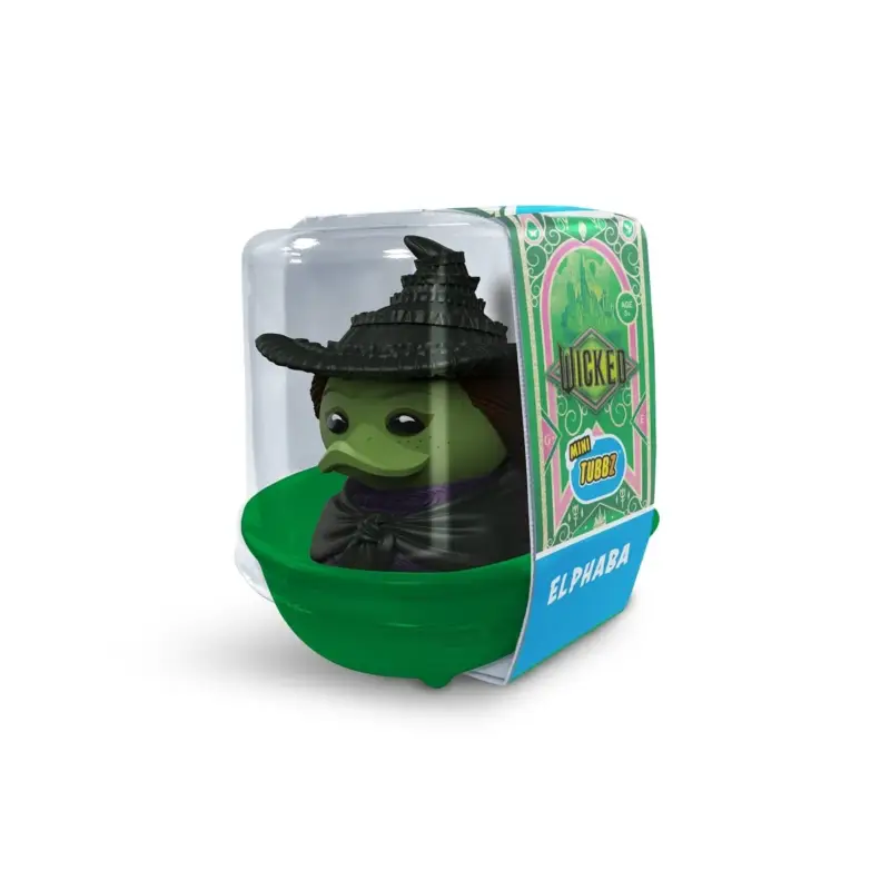Gecertificeerd Numskull - Mini TUBBZ Rubber Duck - Wicked - Elphaba Thropp (Bathtub Edition) - 8cm Figuurtje