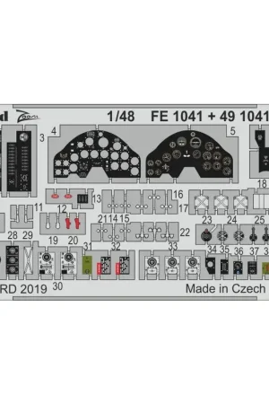 Lockheed P-38F Lightning-instrumentenpaneel enz. (Ontworpen voor gebruik met Tamiya-kits) Bevat ongeveer 20 van de belangrijkste Weekendaanbieding