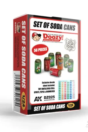 Aanbieding Set of soda cans