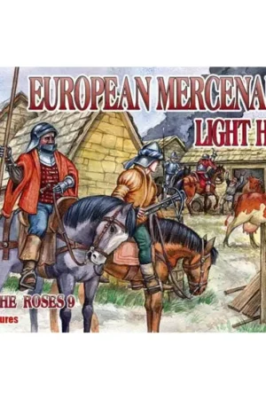 Betrouwbaar Europese Mercenaries Light Horse Oorlogen van de Rozen Figuren