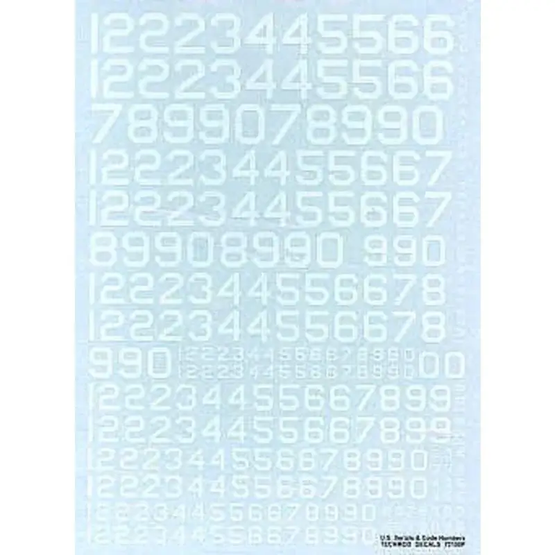Direct Beschikbaar Sticker US Code and Serial Numbers. White 45 deg corners Decal