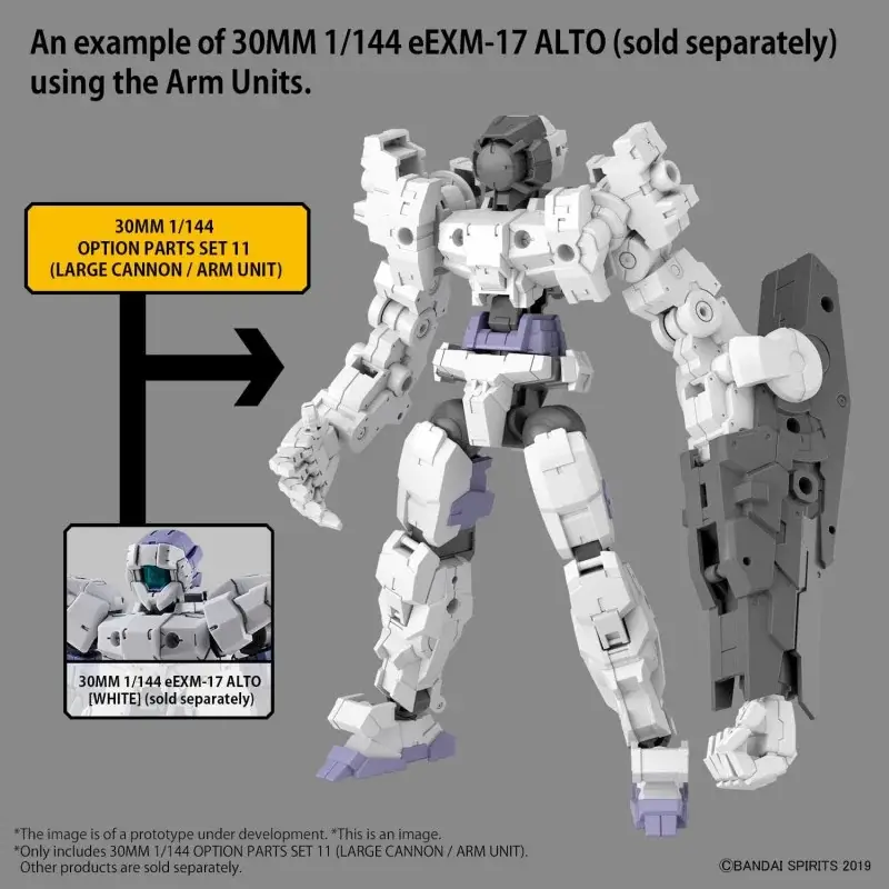 30mm op onderdelen set 11 grote kan/arm 1/144 Hete Deal