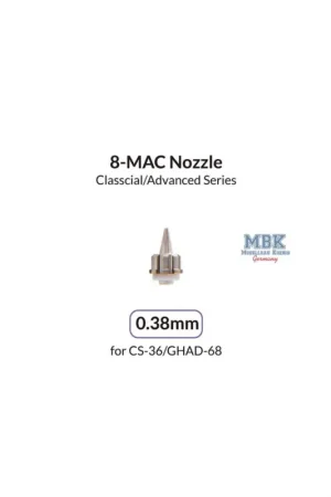 0.38mm 8-MAC Nozzle for Advanced Series Airbrush Tijdelijk Beschikbaar