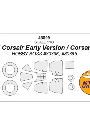Vought F4U-4 Corsair Early Version / Corsair Mk.2 + wielen maskers Accessoire Fabrieksprijs