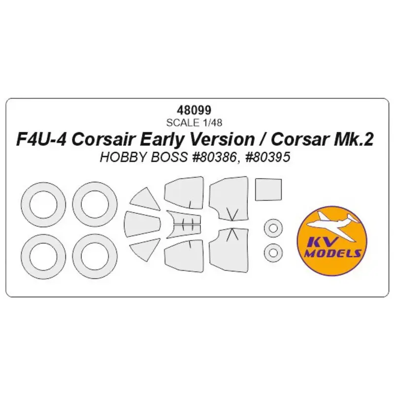 Vought F4U-4 Corsair Early Version / Corsair Mk.2 + wielen maskers Accessoire Fabrieksprijs