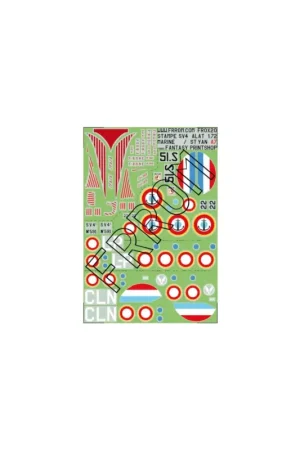 Frrom fr0x20 plane decals stamped france alat marine st-yan (size a7). Koopje