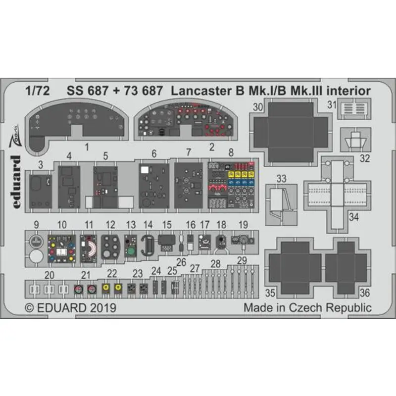 Avro Lancaster BI / III-interieur (ontworpen voor gebruik met Airfix-kits) Bevat ongeveer 20 van de belangrijkste en meest promi Bestseller