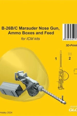 Actieprijs B-26B/C Marauder Nose Gun, Ammo Boxes and Feed / for ICM kit