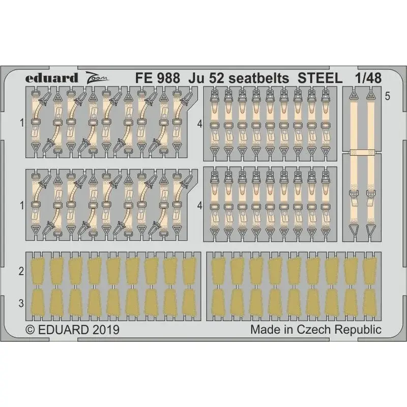 Goedkoop Ju 52 veiligheidsgordels staal 1/48 Accessoire