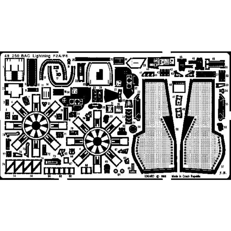 BAC/EE Lightning F-2/F-6 (toebehoren voor modelbouwsets van Airfix) Accessoire Shop Nu