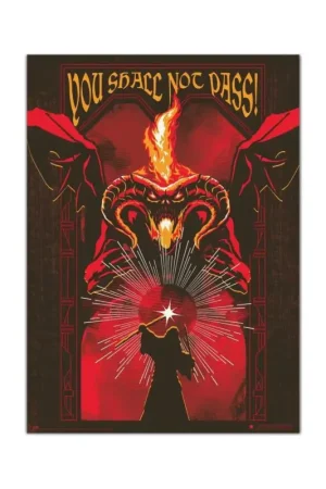 Direct Verzonden The Lord of the Rings Luminescent Balrog Poster 50 x 70 cm