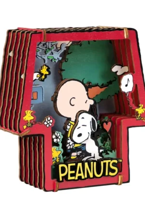 Peanuts Puremind maquette Wooden Theater Healing Hug Speciale Aanbieding