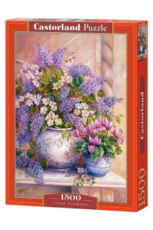 Puzzel LILA BLOEMEN Lage Kosten