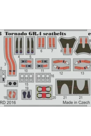 Bestseller Panavia Tornado GR.4 seatbelts (designed to be used with Revell kits) Accessoire