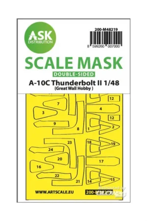 A-10C Thunderbolt II double-sided express fit mask for Great Wall Hobby Alleen Vandaag
