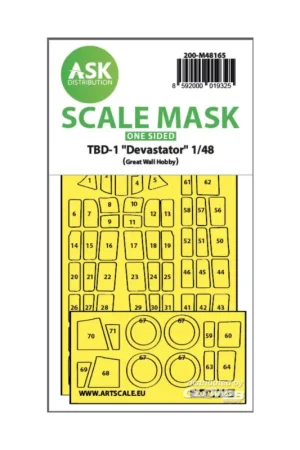 Direct Verzonden TBD-1 Devastator one-sided fit express mask for Great Wall Hobby