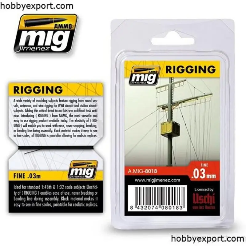 Rigging – super fijn 0.03mm Koop Vandaag