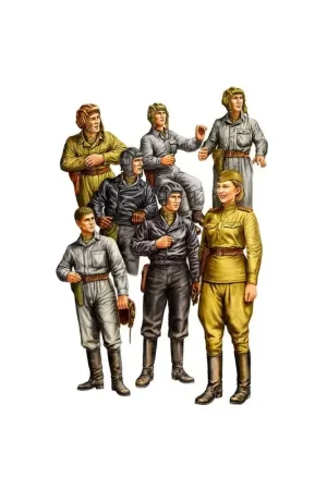 Russische tankbemanning Figuren Lage Prijs