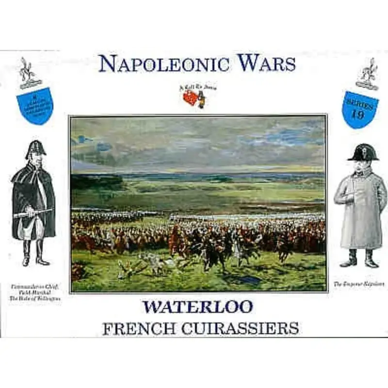 4 Waterloo French Cuirassiers 4 figures on horseback Figuren Laatste Kans