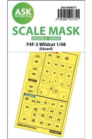 Grumman F4F-3 Wildcat-wielen en verfmaskers voor luifelframe (binnen en buiten) (ontworpen voor gebruik met Eduard-kits) Hete Deal