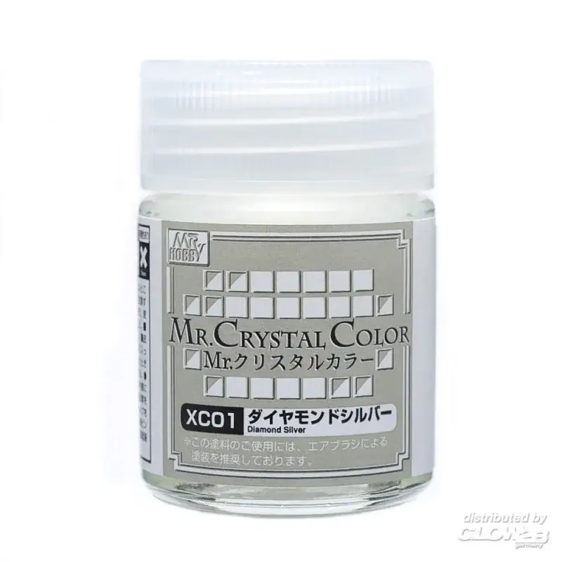 Gereduceerde Prijs Mr Hobby -Gunze Mr. Crystal Color (18ml) Diamond Silver Acrylverf