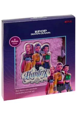 Hoge Kwaliteit KPOP DEMON HUNTERS - Gift Box - Fur Diary + Pen