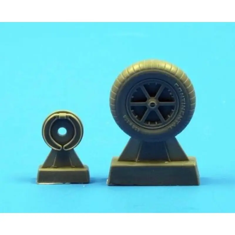 Messerschmitt Bf 109E Wheels (toebehoren voor modelbouwsets van Hasegawa, Hobbycraft and Tamiya) Premium