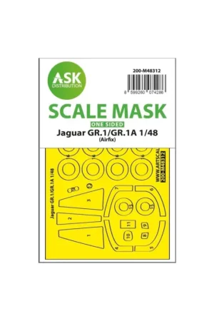 Jaguar gr.1/gr.1a one-sided express fit mask for airfix Nieuw