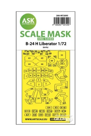 Exclusieve Aanbieding B-24H Liberator one-sided fit express mask for Airfix