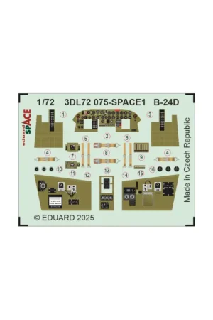 Eduard 3dl72075 space b-24d space (for airfix) 1/72 Koop Online